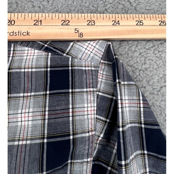 Ralph Lauren Chaps Mens XL Shirt Short Sleeve Button-Down Multicolor Plaid - Picture 4 of 12